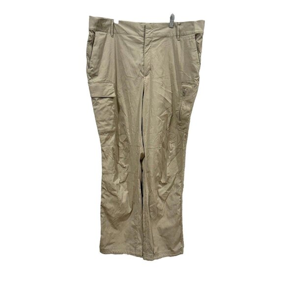 Athleta Trekkie Utility Cargo Pants High Rise Nylon Straight Leg Track‎ 38x28 - Picture 1 of 9